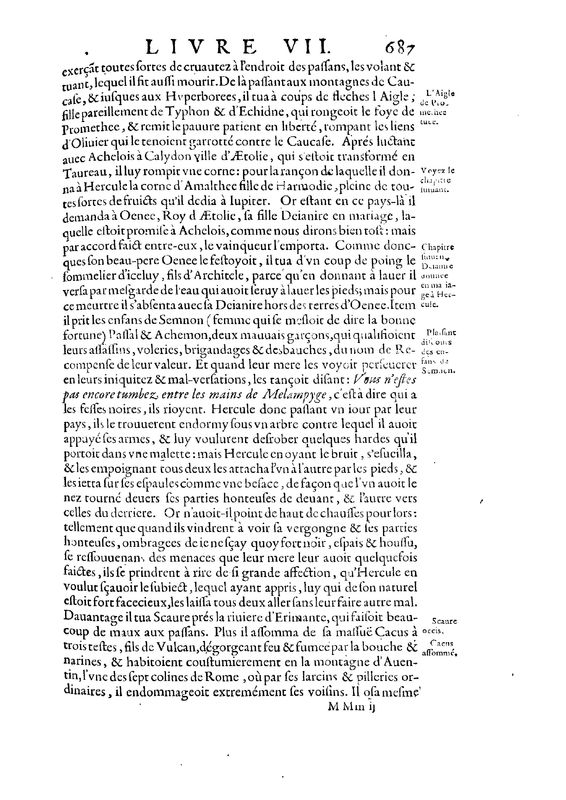 Mythologie, Paris, 1627 - VII, 2 : De Hercule, p. 687