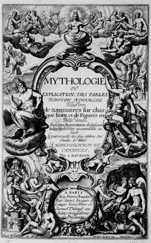 Mythologie, Paris, 1627 - Frontispice, n.p. Mythologie, Paris, 1627 - Frontispice, n.p.