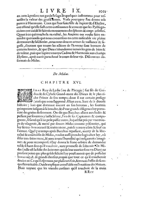 Mythologie, Paris, 1627 - IX, 15 : De Harmonie, & de Cadmus, p. 1021