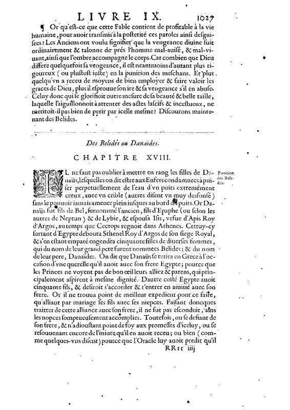 Mythologie, Paris, 1627 - IX, 17 : De Narcisse, p. 1027