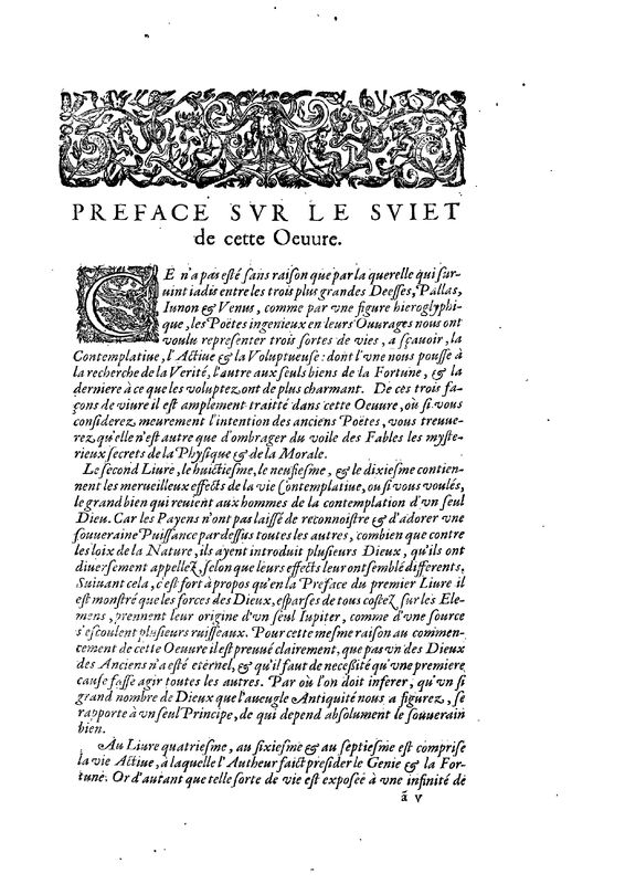 Mythologia, Paris, 1627 - Préface, n.p.