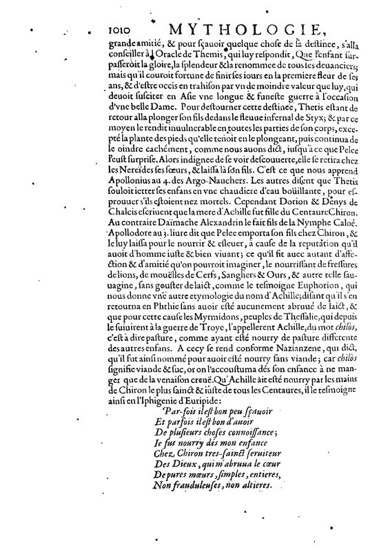 Mythologie, Paris, 1627 - IX, 13 : D’Achille, p. 1010