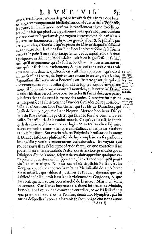 Mythologie, Paris, 1627 - VII, 19 : De Persee, p. 831
