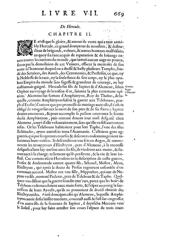Mythologie, Paris, 1627 - VII, 2 : De Hercule, p. 669