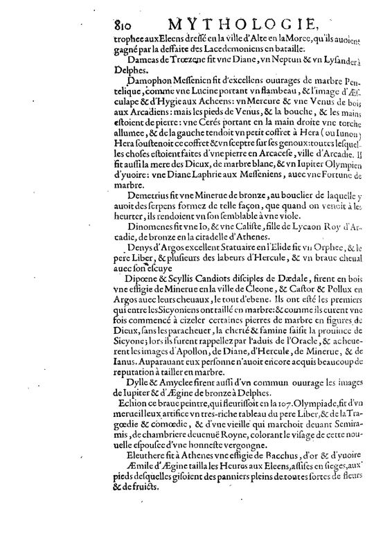 Mythologie, Paris, 1627 - VII, 17 : De Dedale, p. 810