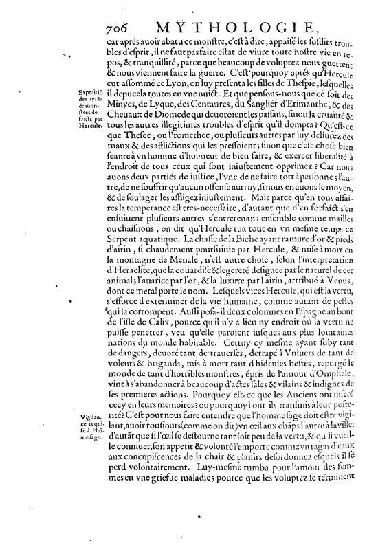 Mythologie, Paris, 1627 - VII, 2 : De Hercule, p. 706