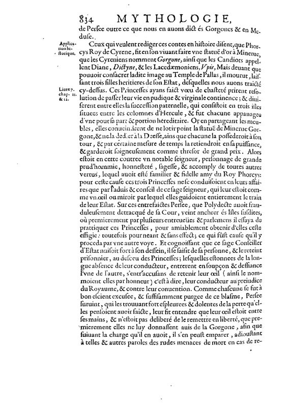 Mythologie, Paris, 1627 - VII, 19 : De Persee, p. 834