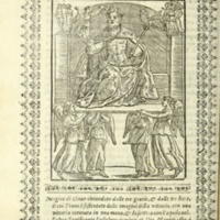 Nove Imagini, Padoue, 1615 - 047 : Jupiter avec les Grâces et les Heures, soutenu par des Victoires