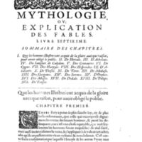 Mythologie, Paris, 1627 - VII, 01 : Que les hommes illustres ont acquis de la gloire avecque raison, pour avoir obligé le public
