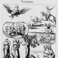 Mythologie, Paris, 1627 - IX. Figure De Ganymède, de Bellérophon, de la Chimère, de Sphinx, de Narcisse, de Némésis, de la Fortune, d'Ops mère des Dieux, des Corybantes, p. 952