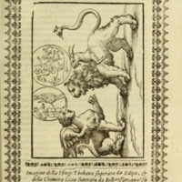 Nove Imagini, Padoue, 1615 - 081 : La Sphinge et la Chimère de Lycie 