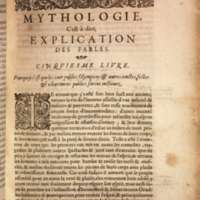 Mythologie, Lyon, 1612 - V : Pourquoy c’est que les jeux publics Olympiens & autres joustes, festes & esbatemens publics furent instituez, p. [421]