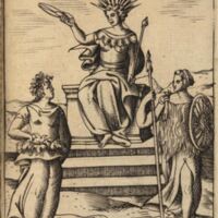 cartari1603_045bis_p175_Junon à la couronne de lys, au lierre et à la peau de Panthère ; Junon Sospita.JPG