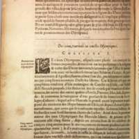 Mythologie, Lyon, 1612 - V, 01 : Des jeux, tournois ou joustes Olympiques