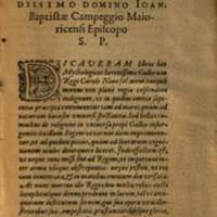Mythologia, Francfort, 1581 - Epître dédicatoire