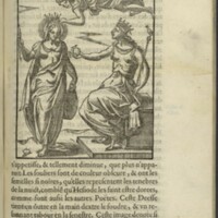 Images, Lyon, 1581 - 26 : Iris couronne Junon d'après Marcianus Capella