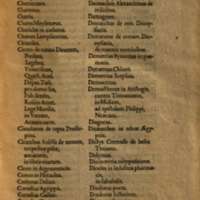 Mythologia, Francfort, 1581 - Catalogus nominum variorum scriptorum, et operum, quorum sententiae vel verba in his Mythologicis citantur, 4r°