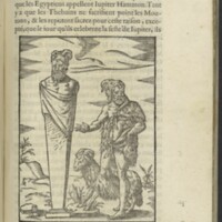 Images, Lyon, 1581 - 24 : Jupiter Ammon tel que vénéré par les Grecs 