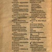 Mythologia, Francfort, 1581 - Catalogus nominum variorum scriptorum, et operum, quorum sententiae vel verba in his Mythologicis citantur, 3v°